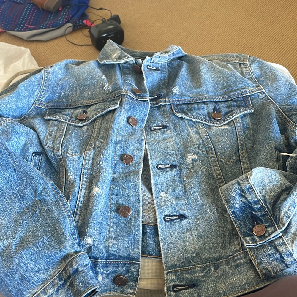 BDG heavily distressed Jean jacket
